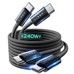 Original LISEN 240W (2M) USB C to USB C Cable