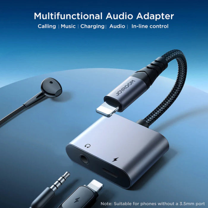 100% Original Joyroom SY-L01 2-in-1 Lightning to 3.5mm Audio Adapter