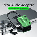 Plextone GS1 2-in-1 Lightning to 3.5mm Gaming Adapter