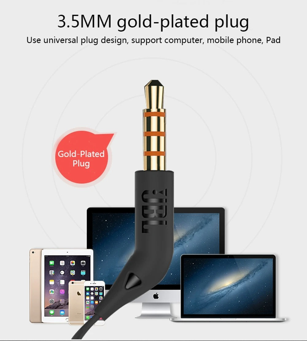100% Original New JBL Tune 110 3.5mm Wired Earphones