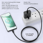Samsung 25W UK Plug Super Fast Charger 3 Pin USB Type C