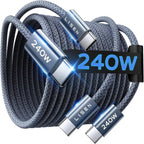 Original LISEN 240W (2M) USB C to USB C Cable