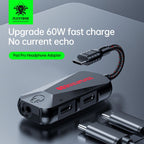 100% Original PLEXTONE GS1 3 in 1 Dual Type C 3.5MM Jack Adapter